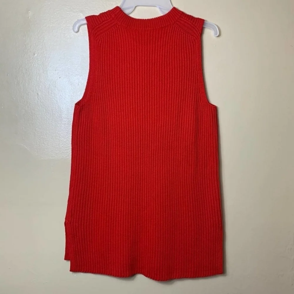 J. CREW RED TUNIC sweater